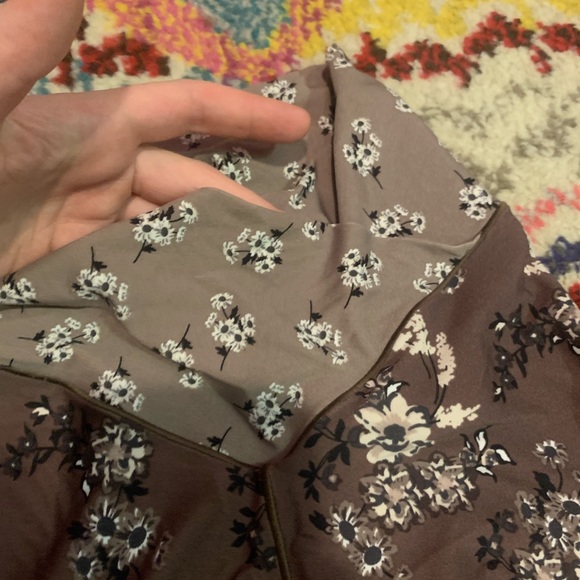 Aerie floral mauve crossover leggings 7/8 length size small - Picture 7 of 8